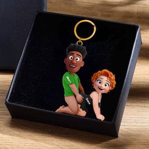 Naughty Couple Keychain - Personalized Gifts For Couple 05naqn140126