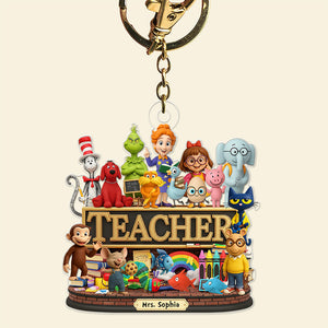 Children's Book Keychain - Personalized Gifts For Teacher 03naqn110625