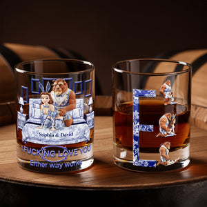 Wild Romance Couple Round Glass - Personalized Gifts For Couples 06OHLU201125