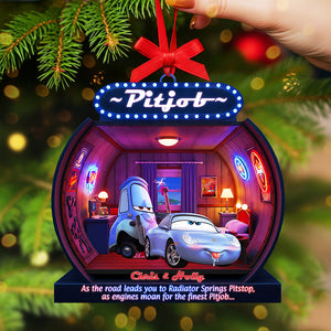 Personalized Gifts For Christmas, Naughty Couple Acrylic Ornament 01tata240925