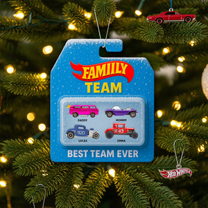 Family Racing Team Ornament Christmas Personalized Gifts For Family 01OHDT040925