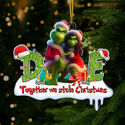 Personalized Gifts For Couples, Custom Letters Christmas Ornament 03OHLU171024 - Ornament - GoDuckee