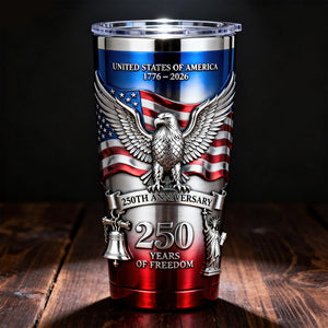Proud Anniversary Tumbler - Personalized Gift For Patriot 02QHQN120226