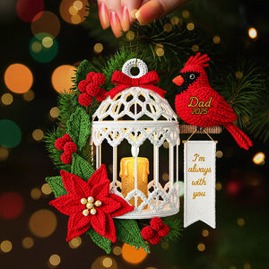 Memorial Cardinal Ornament - Personalized Gifts For Loved Ones 03nata050925