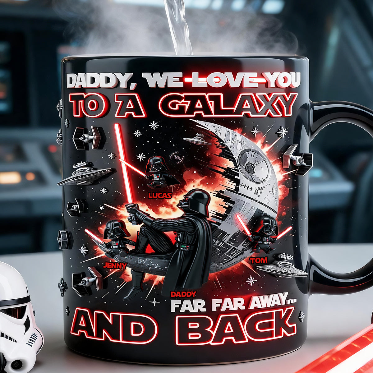 Fun Dad On Moon Magic Mug, Personalized Gifts For Dads 03qhdt210526