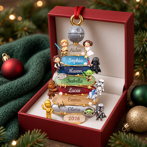 Space Adventure Family Christmas Ornament - Personalized Gifts For Family 05NADH081026