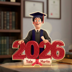 2026 Grad Acrylic Light Box - Personalized Gifts For Graduates 02namg301025