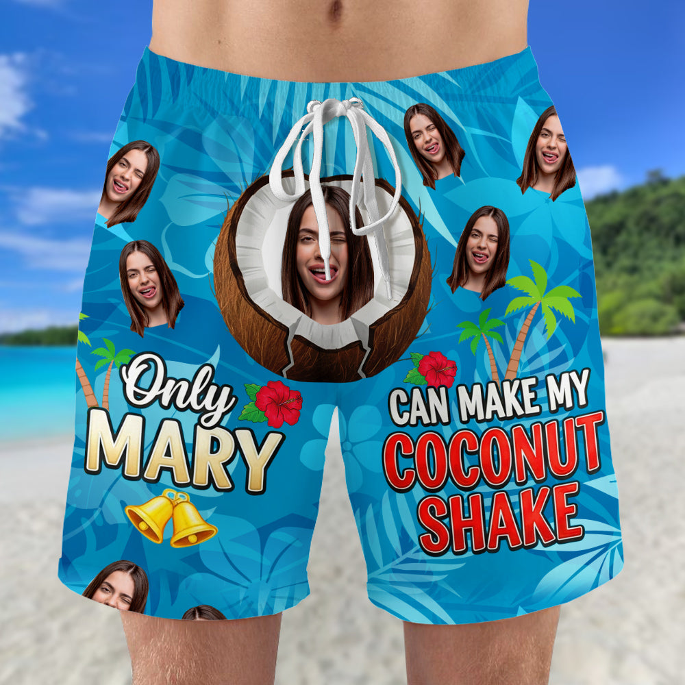 Funny Men's Beach Shorts Custom Photo Gifts For Him 02ohtn250725