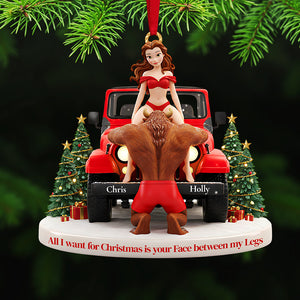 Personalized Gifts For Christmas, Naughty Couple Acrylic Ornament 03ohta241025