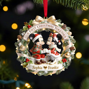 Our First Christmas Together Ornament - Personalized Gifts For Couple 05pgtn050826