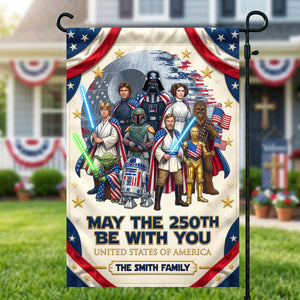 Celebrated America 250th Anniversary Garden Flag - Personalized Gifts For Family 03tydh120626