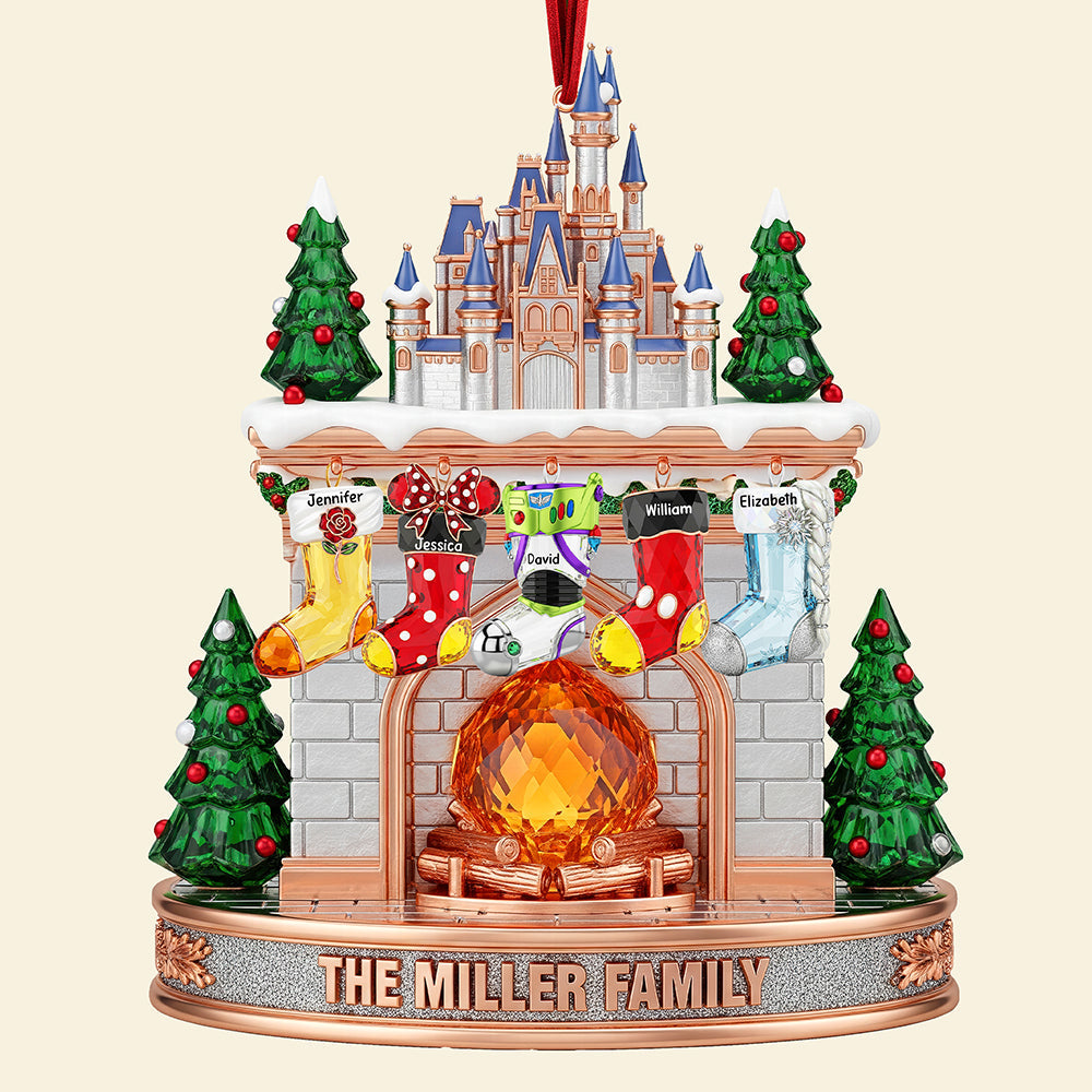 Stocking Fireplace Christmas Ornament - Personalized Gifts For Family 02naqn200925
