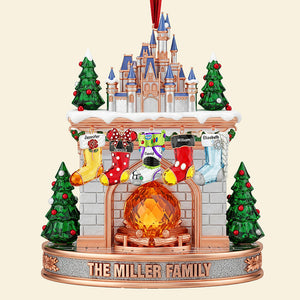 Stocking Fireplace Christmas Ornament - Personalized Gifts For Family 02naqn200925