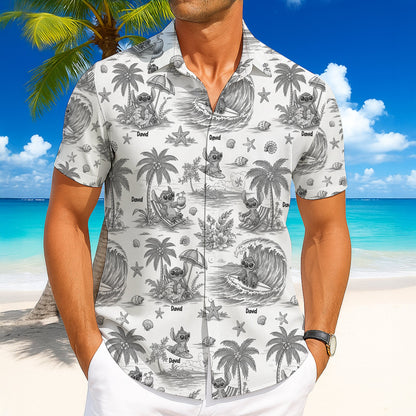 Cartoon Alien Personalized Gifts For Movie Fans Hawaiian Shirt 04hutn170725