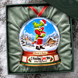 Furry Naughty Couple Ornament - Personalized Christmas Gifts For Couples 05tyta161026