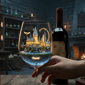 Mystical Castle Realm Drinking Glass - Personalized Gift For Fantasy Lovers 06HYLU191225