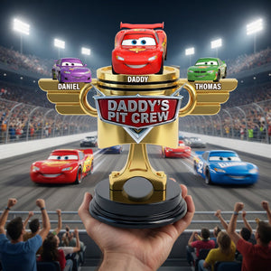 Daddy's Pit Crew Acrylic Plaque - Personalized Gifts For Dads 02nalu210526