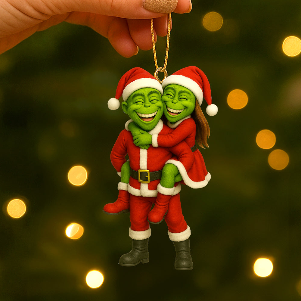 Funny Custom Photo Gifts For Family Christmas Acrylic Ornament 03ohtn200825