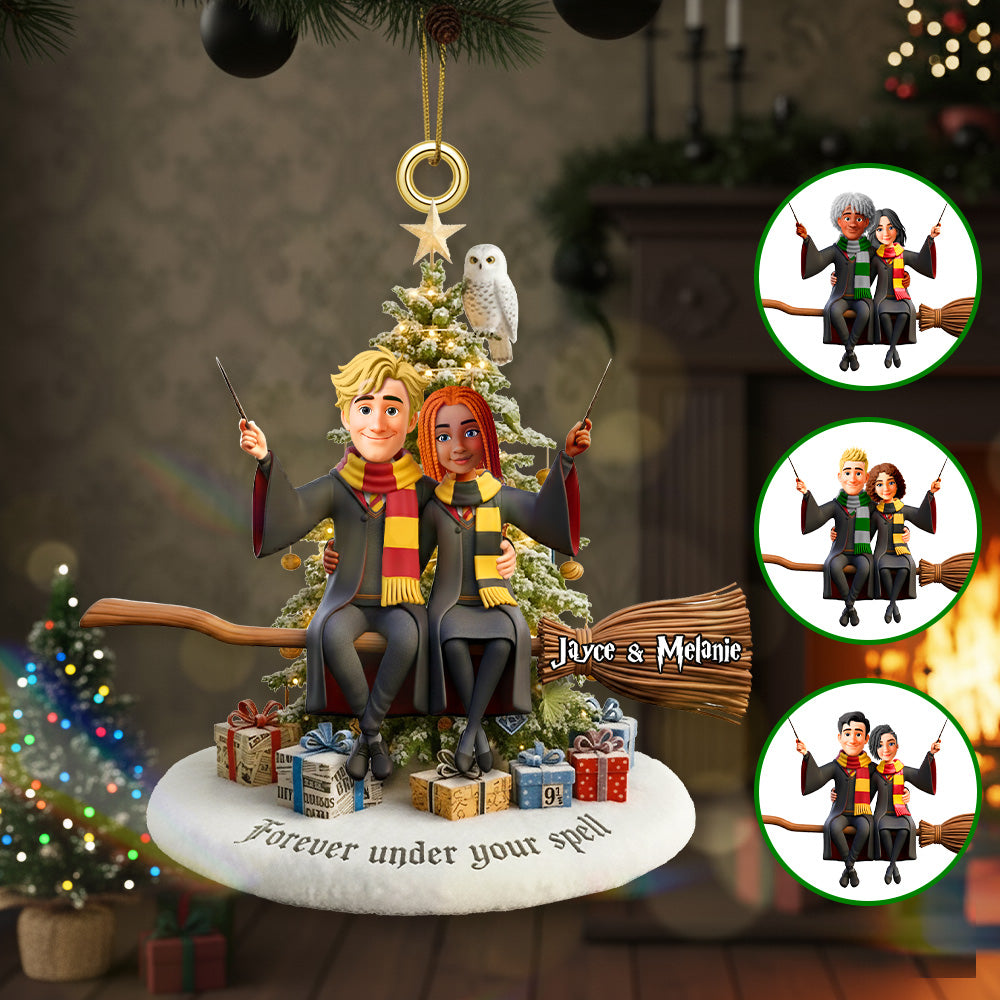 Fans Couple Ornament - Personalized Gifts For Couple Christmas Ornament 02OHMG110925
