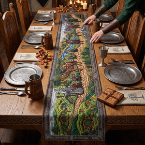 Fantasy Traveling Table Runner - Personalized Gifts For Christmas Quilted Table Runner 04HUTN050926