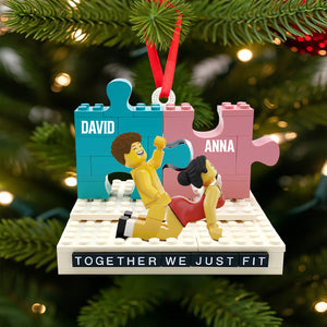 Fit Piece Couple Ornament, Personalized Gifts For Couple 01qhtn011025