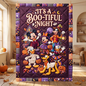 Boo Tiful Night Blanket - Personalized Gifts For Halloween 06tyqn100826