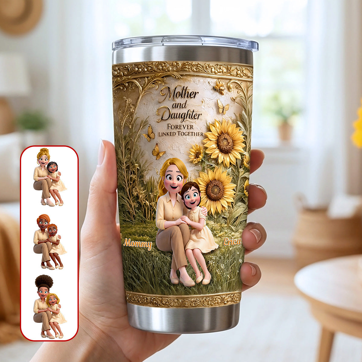 Forever Linked Mom & Daughter Tumbler - Personalized Gift For Mom 01TOMG060326