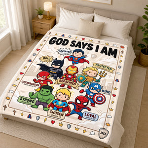 Faith Inspired Kids Blanket - Personalized Gifts For Christian Kids 03HADH290726
