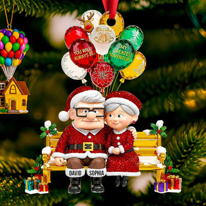 Romantic Couple Christmas Ornament - Personalized Gifts For Couple 03TGDT110825
