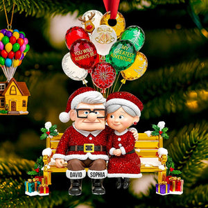 Romantic Couple Christmas Ornament - Personalized Gifts For Couple 03TGDT110825