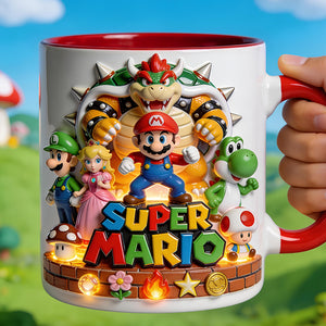 Retro Adventure Game Accent Mug - Personalized Gift 04OHDT190326