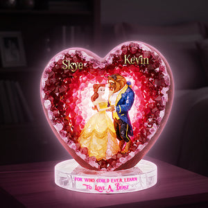 Romantic Couple Acrylic Light Box - Personalized Gifts For Couples 03hyta101225