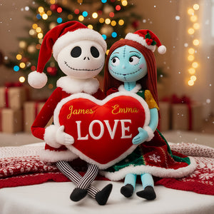 Christmas Couple Custom Shaped Pillow - Personalized Gifts For Couples 05TODT081125