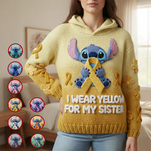 Ribbon Cancer Support Hoodie - Personalized Gift For Cancer Awareness 01NAMG051225
