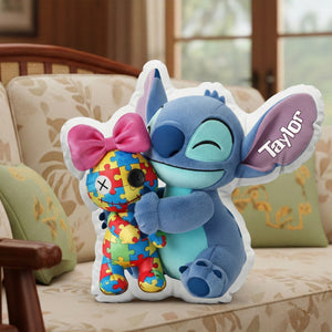 Cute Island Creature Pillow - Personalized Gifts For Autism Awareness 04NALU051225