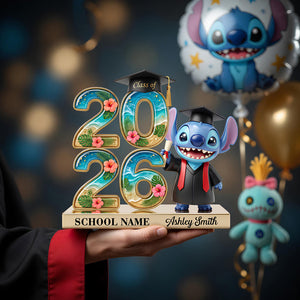 Lovely Alien Celebrate Graduation Acrylic Plaque - Personalized Gifts For Graduates 02nadt220426