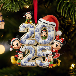 Adorable Family Christmas Acrylic Ornament - Personalized Gifts For Family 03TOLU300925