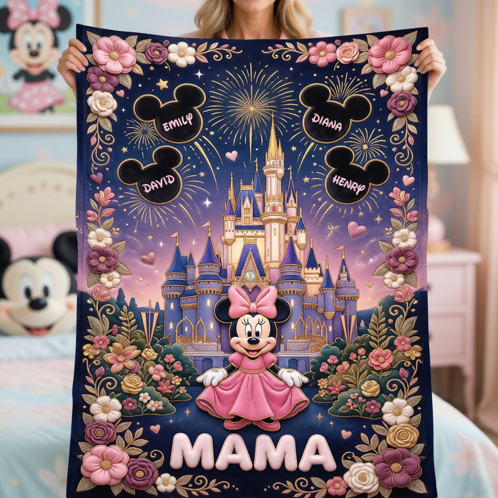 Fairytale Castle Mom Blanket - Personalized Gifts For Mother 01paqn100426