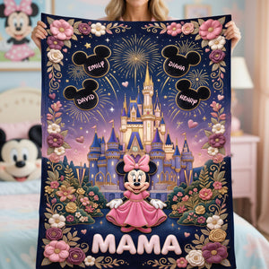 Fairytale Castle Mom Blanket - Personalized Gifts For Mother 01paqn100426
