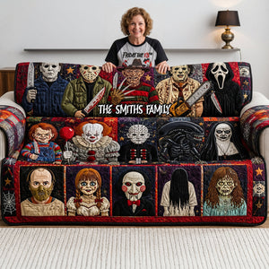 Nightmare Collection Quilted Sofa Cover - Personalized Gifts For Families 01hudt070726