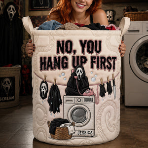 Fun Chatty Quilted Laundry Basket, Personalized Gifts 03qhdt200726
