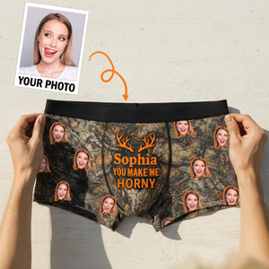 Naughty Couple Boxer - Custom Photo Gifts For Him Men's Boxers 02HUMG240126