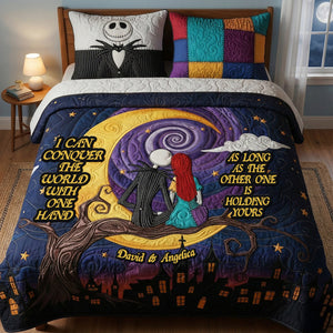 Couple Quilt Bedding Set Special Line - Personalized Gifts For Couple 01kimg281125