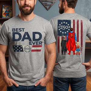 Powerful Dad And Kids Shirt - Personalized Gifts For Father's Day Shirt 01NATN300426PA