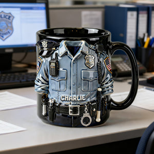 Proud Officer Coffee Mug – Personalized Gift for Police Officers 01PALU170126