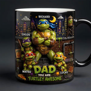 Funny Fighter Dad And Kids Magic Mug - Personalized Gifts For Dads 05todt300426