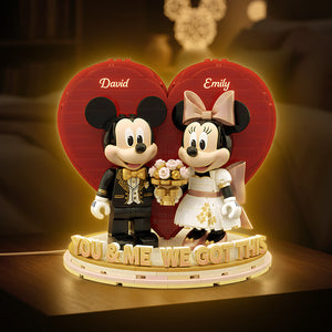 Married Couple Custom Shape Acrylic Light Box - Personalized Gifts For Couple 03pgta271125