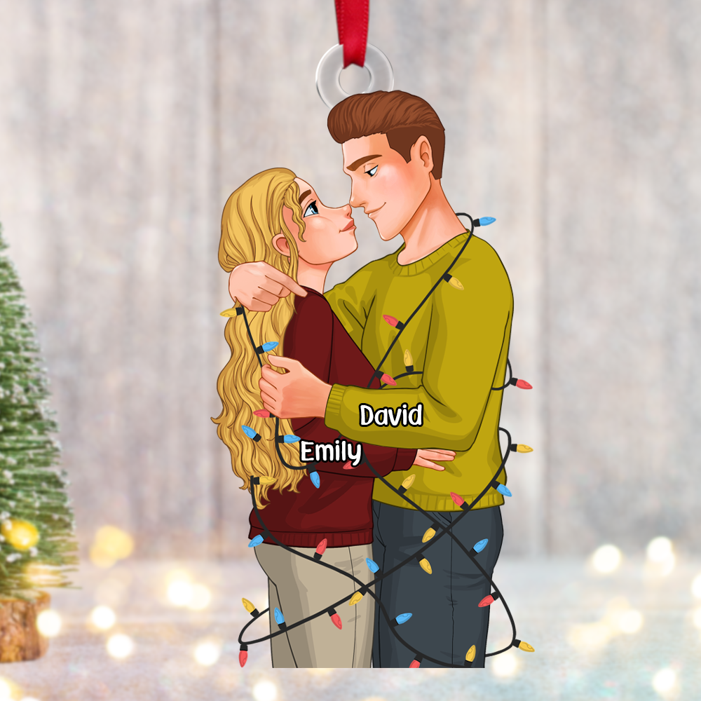 Personalized Gifts For Couple Christmas Ornament 02ACPU111124DA - Ornament - GoDuckee