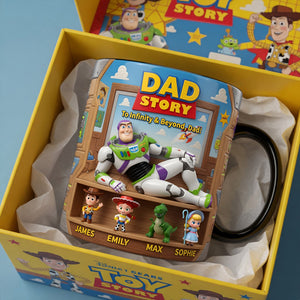 Funny Astronaut Dad Heat Changing Mug - Personalized Gifts For Dads 03tylu090526