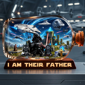 Fearless Cosmic Dad Acrylic Plaque - Personalized Gifts For Dads 03TOQN140526